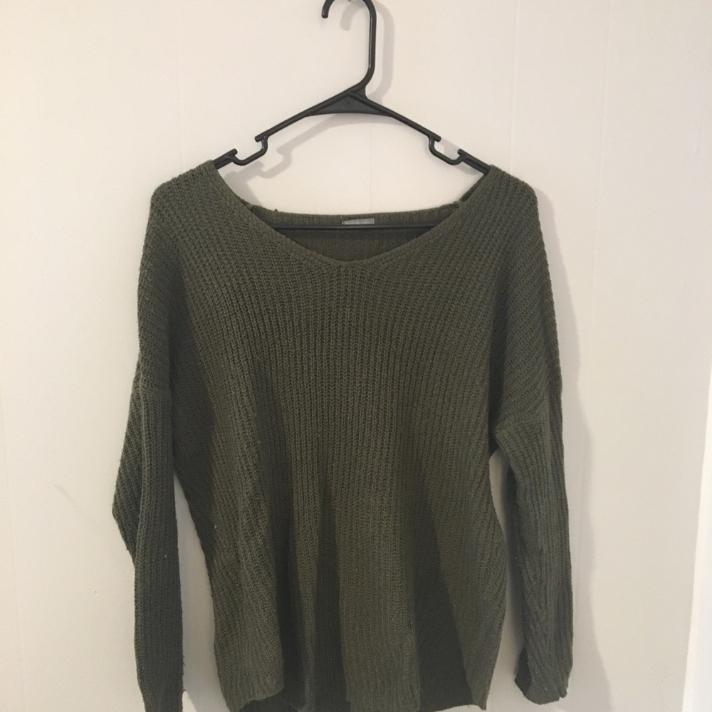 charlotte russe green sweater
